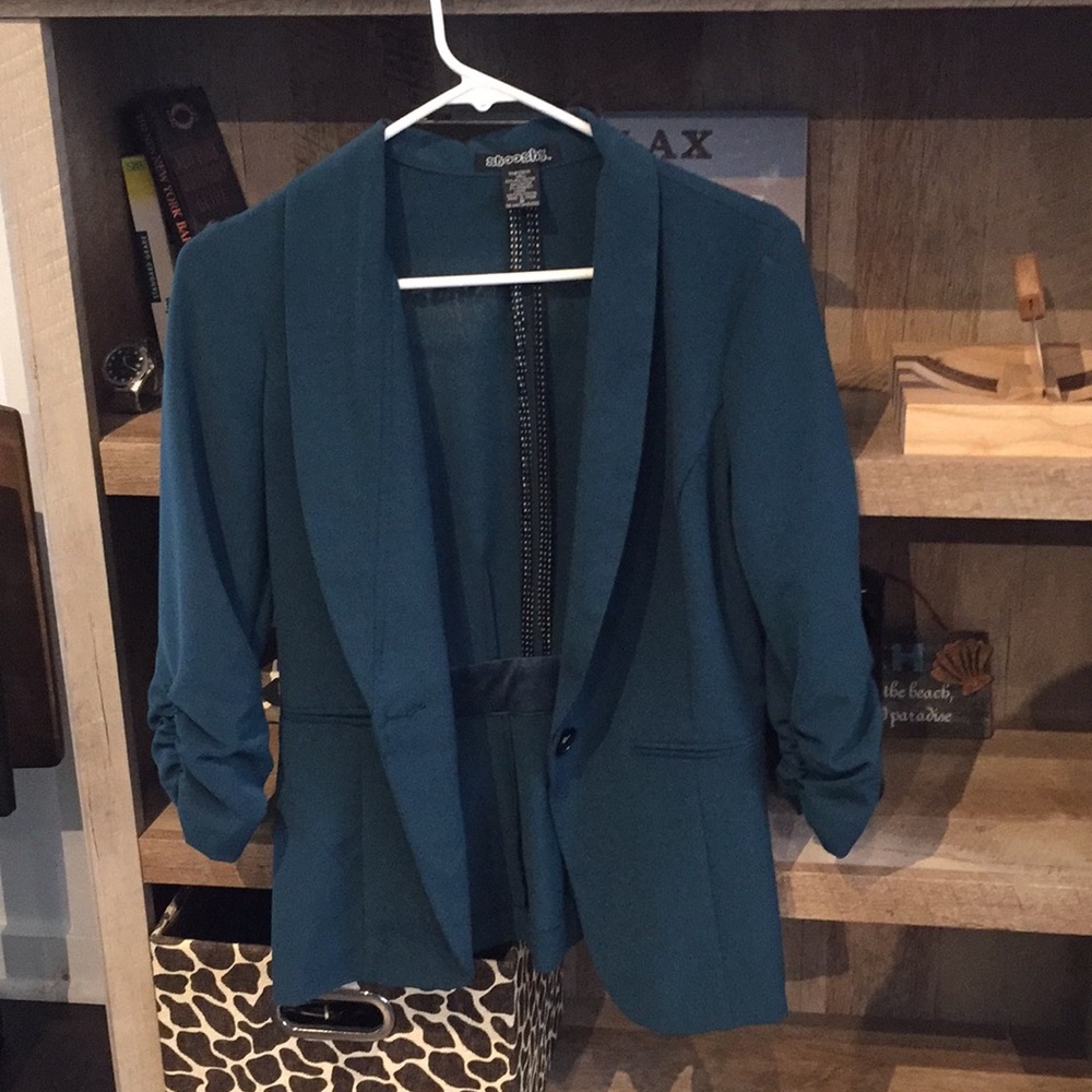 Teal blazer